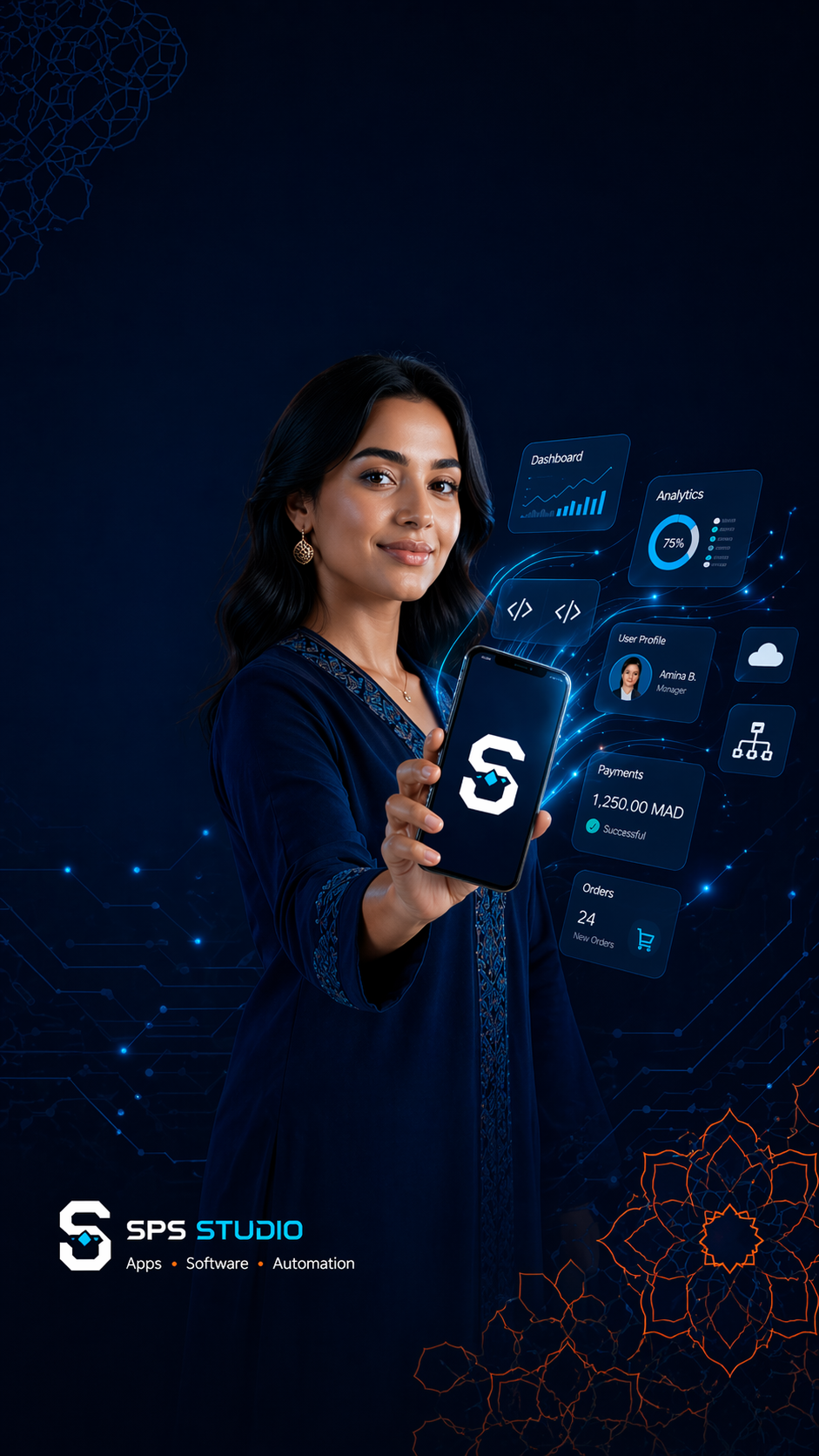 SPS Studio Mobile UI